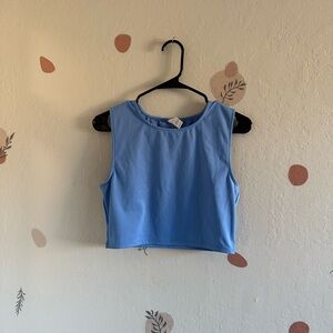Yogalicious Blue Crop Top